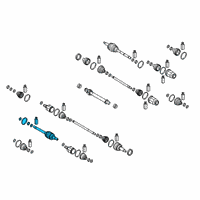 OEM 2021 Hyundai Veloster N Joint & Shaft Kit-Front Axle W Diagram - 49526-K9100