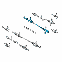 OEM 2021 Hyundai Veloster N Shaft Assembly-Drive, RH Diagram - 49501-K9100