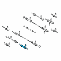 OEM Hyundai Veloster N Joint Kit-FR Axle Diff Side Diagram - 49534-K9100