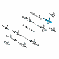 OEM 2021 Hyundai Veloster N Joint Kit-FR Axle Diff Side, RH Diagram - 49535-K9100