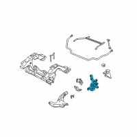 OEM Nissan Pathfinder Spindle KNUCKLE LH Diagram - 40015-0W000