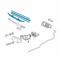 OEM 1997 Honda CR-V Blade, Windshield Wiper (300Mm) Diagram - 76730-S10-305