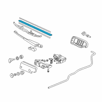 OEM Honda Element Rubber, Blade (300MM) Diagram - 76622-S50-003