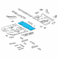 OEM 2016 Toyota Highlander Center Floor Pan Diagram - 58212-0E050