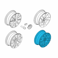 OEM 2015 BMW X1 Disc Wheel, Light Alloy, Bright-Turned Diagram - 36-11-6-854-563