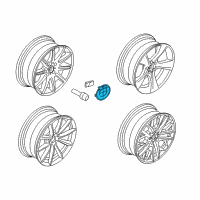 OEM BMW Z3 Hubcap Diagram - 36-13-6-783-536