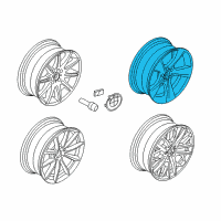 OEM 2015 BMW X1 Light Alloy Rim Diagram - 36-11-6-792-682