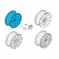 OEM 2015 BMW X1 Light Alloy Rim Diagram - 36-11-7-847-084