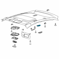 Genuine Ford Dome Lamp diagram