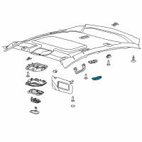 OEM 2012 Ford Focus Reading Lamp Assembly Diagram - AM5Z-13776-BF