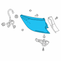 OEM Toyota Corolla Tail Lamp Assembly Diagram - 81561-12D31