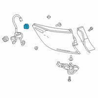 OEM 2022 Toyota Corolla Led Unit Diagram - 81536-12D30