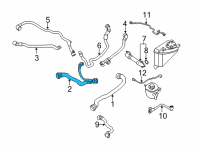 OEM BMW 840i Gran Coupe HOSE RADIATOR-WATER PUMP Diagram - 17-12-8-678-505