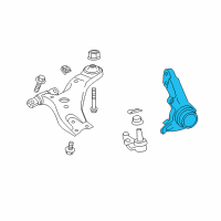 OEM Lexus ES300h KNUCKLE, Steering, L Diagram - 43212-33090