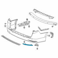 OEM 2018 Honda Odyssey Reflector Assy., R. RR. Diagram - 33505-THR-A01