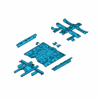 OEM 2019 Kia Sorento Panel Assembly-Floor, Center Diagram - 65100C6000