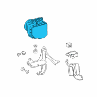 OEM 2020 Lexus GS350 ACTUATOR Assembly, Brake Diagram - 44050-30E90