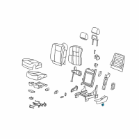 OEM 2012 Cadillac CTS Lumbar Switch Diagram - 15210786