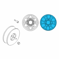 OEM 2000 Nissan Frontier Aluminum Wheel Diagram - 40300-2S400