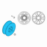 OEM 2001 Nissan Frontier Spare Tire Wheel Assembly Diagram - 40300-9Z080