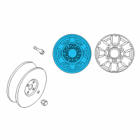 OEM 2003 Nissan Xterra Aluminum Wheel 16X7 Diagram - 40300-7Z900