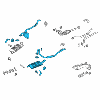 OEM 2009 Ford Crown Victoria Muffler Diagram - 6W7Z-5230-BC