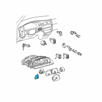 OEM Toyota Tacoma Temperature Gauge Diagram - 83244-04040