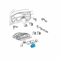 OEM 1993 Toyota Pickup Speedometer Head Diagram - 83110-35170