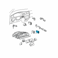 OEM 1999 Toyota Tacoma Hazard Switch Diagram - 84332-04030