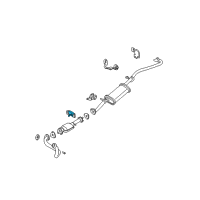 OEM 2003 Chevrolet S10 Bracket-Catalytic Converter Hanger Diagram - 15987369