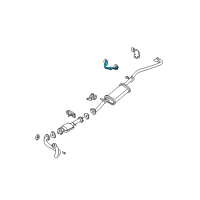 OEM 2000 Chevrolet S10 Bracket Asm-Exhaust Muffler Front Hanger Diagram - 15725805