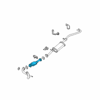 OEM 2001 GMC Sonoma 3Way Catalytic Convertor Assembly Diagram - 12568312