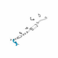 OEM 2000 GMC Sonoma Front Pipe Diagram - 15850551