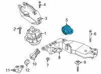 OEM BMW M240i xDrive Transmission Mount Diagram - 2232860533