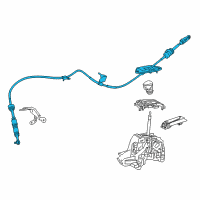 OEM 2019 Toyota C-HR Shift Control Cable Diagram - 33820-10340