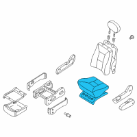 OEM 2002 Nissan Quest Cushion Assy-Front Seat Diagram - 87300-2Z471