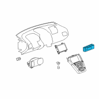 OEM 2014 Chevrolet Equinox Dash Control Unit Diagram - 13591309