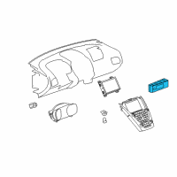 OEM GMC Terrain Dash Control Unit Diagram - 13591309