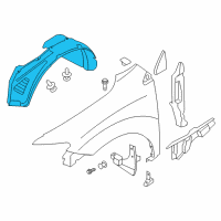 OEM 2012 Nissan Murano PROTCT Front Fender L Diagram - 63841-1SX0A