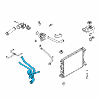 OEM 2008 Ford Mustang Lower Hose Diagram - HR3Z-8286-A