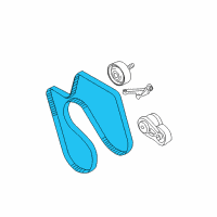 OEM Chevrolet Express 2500 Serpentine Belt Diagram - 12649156