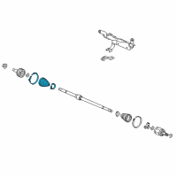 OEM 2020 Honda Civic Boot Set, Outboard (Gkn) Diagram - 44018-SNE-A02