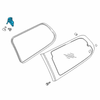 OEM 2007 Kia Sedona Opener-Quarter Swivel Gl Diagram - 878704D010