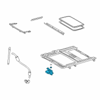 OEM 2004 Lexus LS430 Gear Sub-Assy, Sliding Roof Drive Diagram - 63260-50060