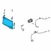 OEM 2004 Scion xA A/C Condenser Diagram - 8845052130