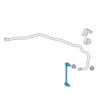 OEM Honda Fit Link, Left Front Stabilizer Diagram - 51325-T5A-003