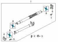 OEM Ford F-150 KIT - UNIVERSAL JOINT REPAIR Diagram - ML3Z-4635-BA