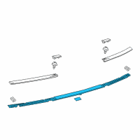 OEM Lexus Lamp Assembly, Stop Center Diagram - 81570-24070