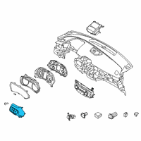 OEM 2019 Hyundai Veloster Switch Assembly-Side Crash Pad Diagram - 93700-J3130-RWS