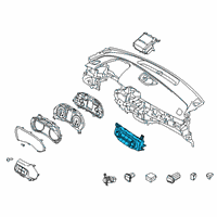 OEM 2021 Hyundai Veloster Heater Control Assembly Diagram - 97250-J3040-UFM